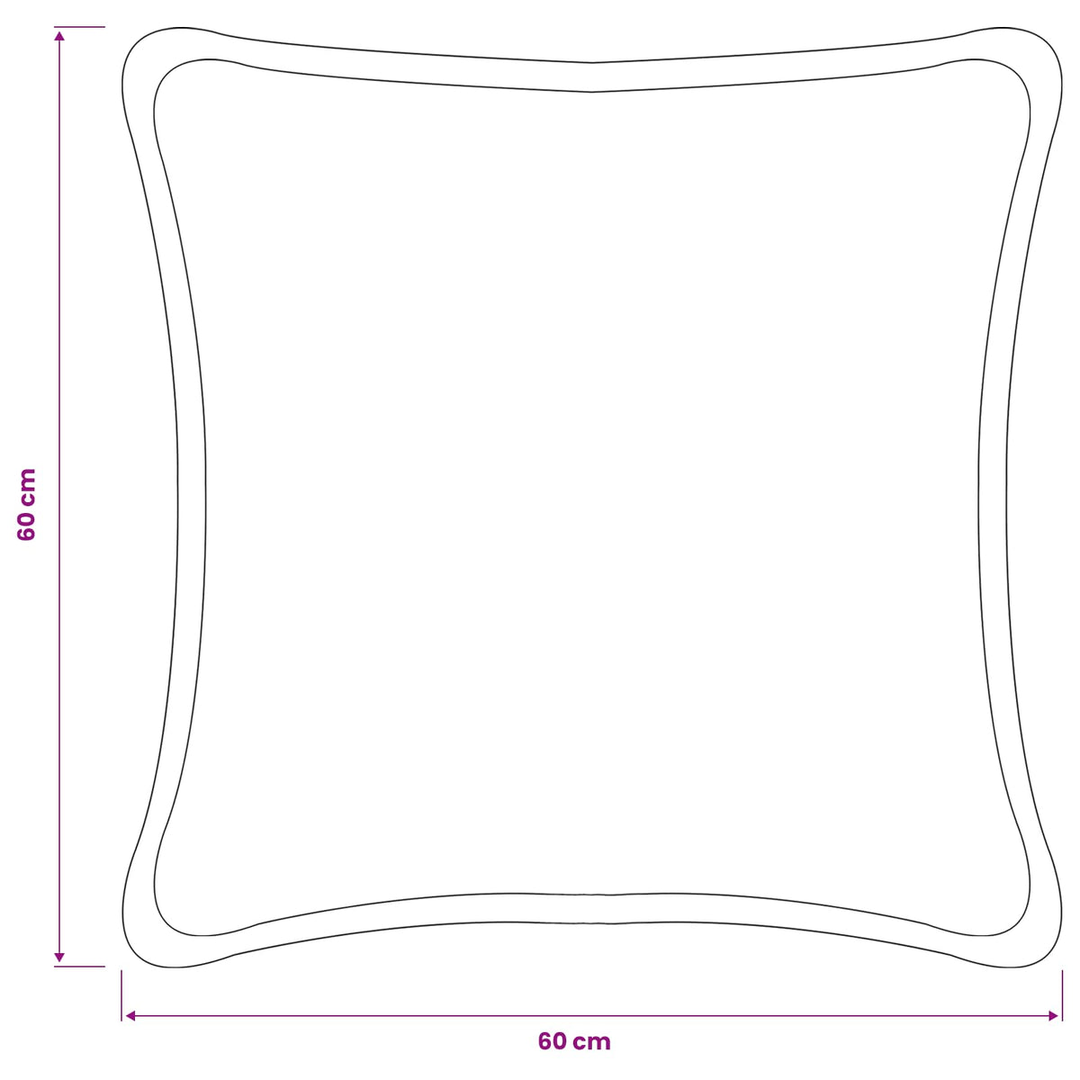 Presvlaka za jastuk 6 pcs HOUTEN Tamnozelena 60 x 60 cm Bouclé