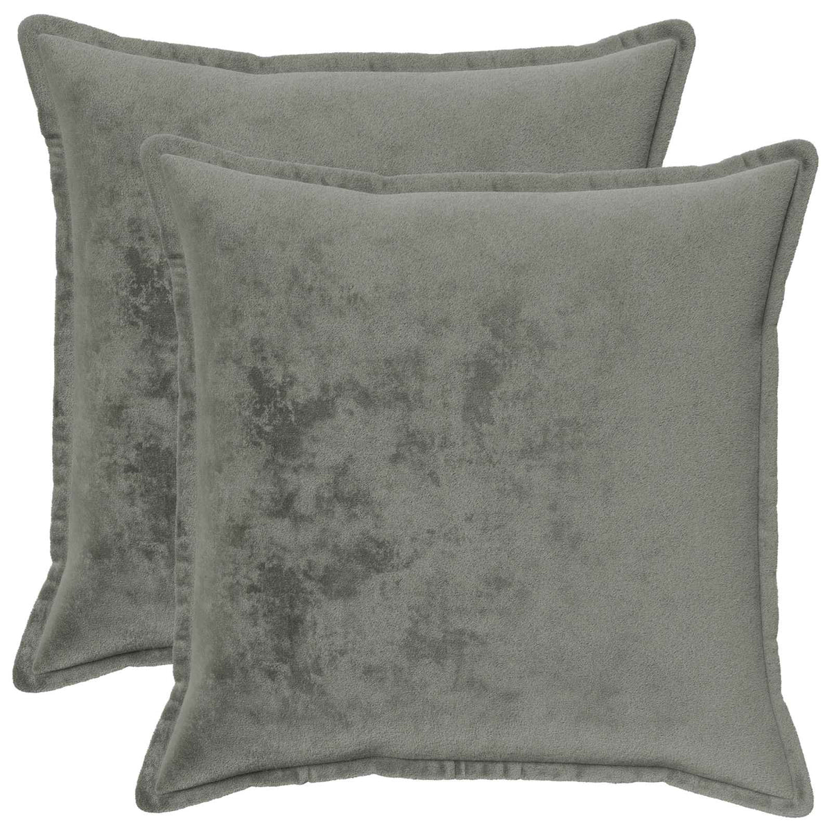 Presvlaka za jastuk 2 pcs HOUTEN Tamnosiva 60 x 60 cm Flanel