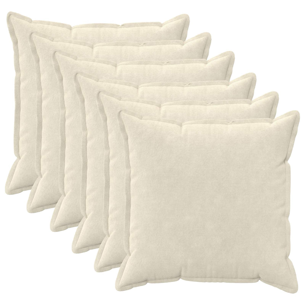 Presvlaka za jastuk 6 pcs HOUTEN Krem 65 x 65 cm