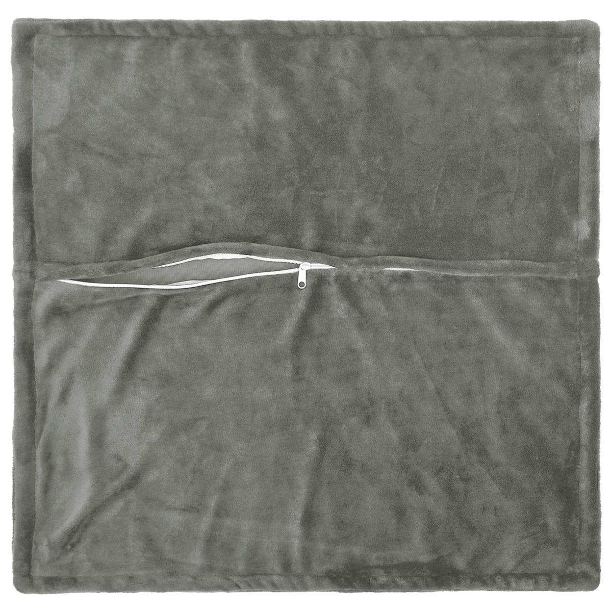 Presvlaka za jastuk 2 pcs HOUTEN Tamnosiva 65 x 65 cm Flanel