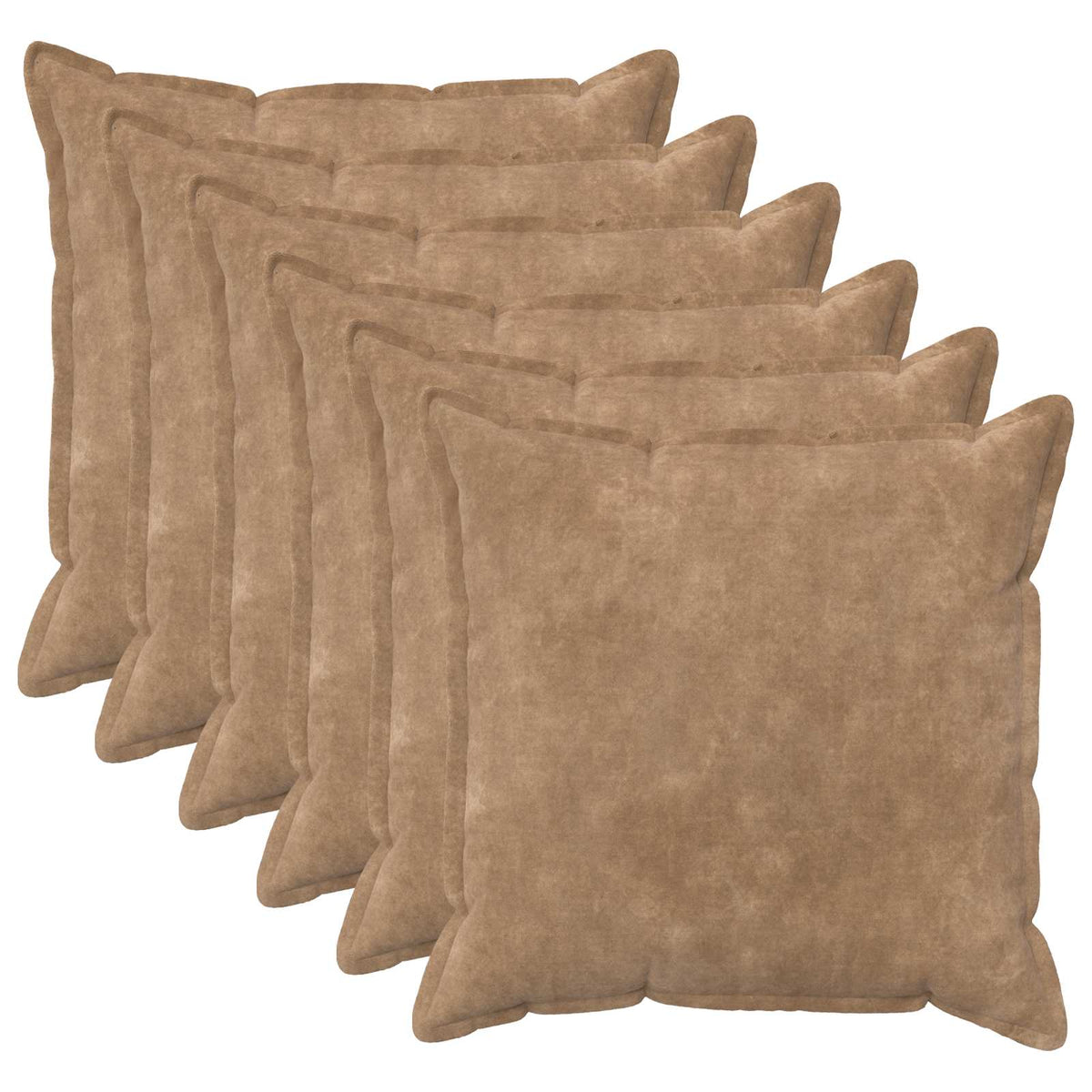 Presvlaka za jastuk 6 pcs HOUTEN Sivosmeđa 70 x 70 cm