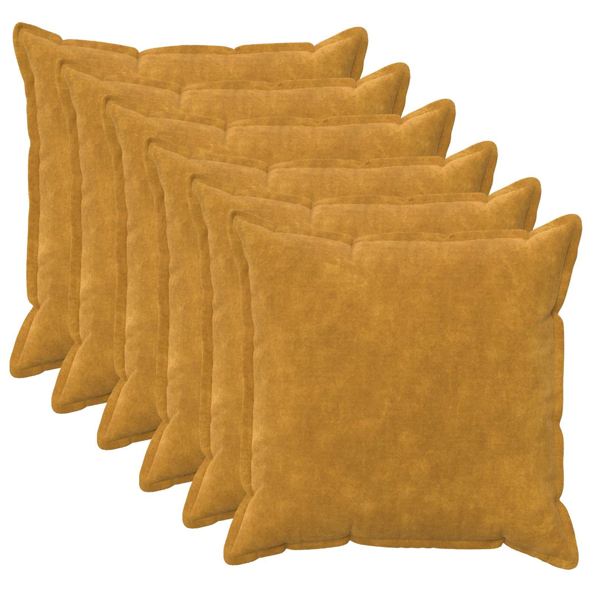 Presvlaka za jastuk 6 pcs HOUTEN Žuta 70 x 70 cm