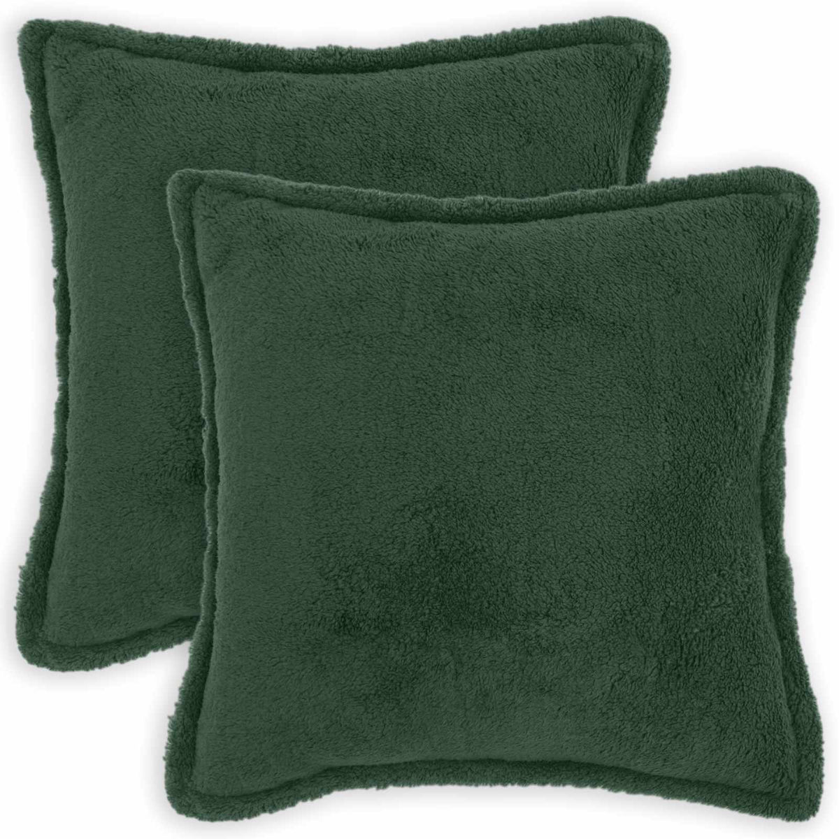 Presvlaka za jastuk 2 pcs HOUTEN Tamnozelena 70 x 70 cm Bouclé