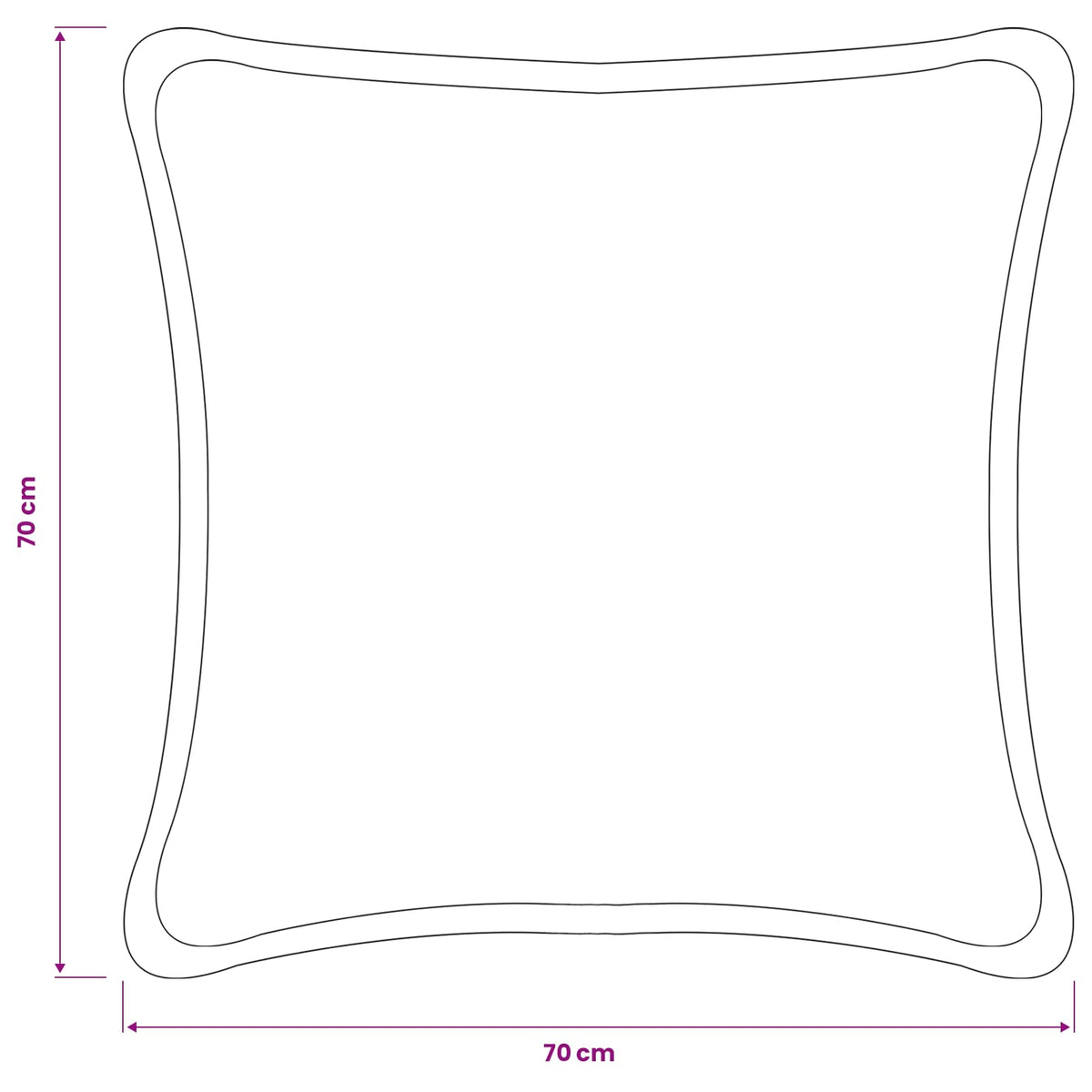 Presvlaka za jastuk 2 pcs HOUTEN Tamnozelena 70 x 70 cm Bouclé