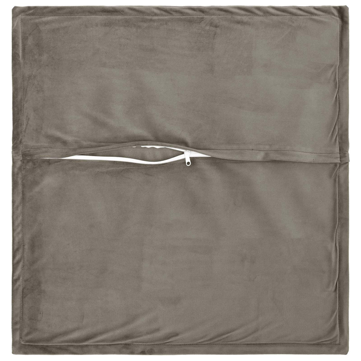 Presvlaka za jastuk 2 pcs HOUTEN Svjetlosiva 80 x 80 cm Baršun