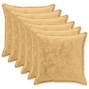 Presvlaka za jastuk 6 pcs HOUTEN Sivosmeđa 80 x 80 cm Flanel