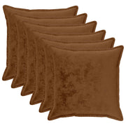 Presvlaka za jastuk 6 pcs HOUTEN Svijetlosmeđa 80 x 80 cm