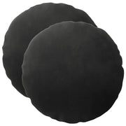 Presvlaka za jastuk 2 pcs HEERLEN Crna Ø 30 cm Baršun