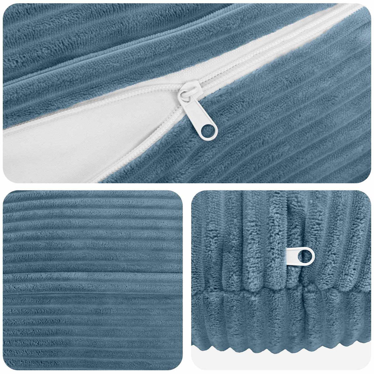 Presvlaka za jastuk 2 pcs HEERLEN Plava Ø 30 cm Kord
