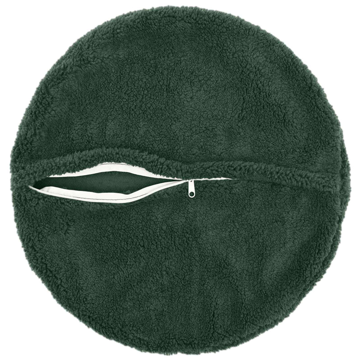 Presvlaka za jastuk 2 pcs HEERLEN Tamnozelena Ø 30 cm Bouclé