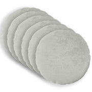 Presvlaka za jastuk 6 pcs HEERLEN Svjetlosiva Ø 30 cm Flanel