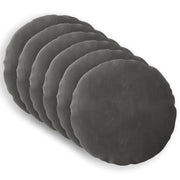 Presvlaka za jastuk 6 pcs HEERLEN Tamnosiva Ø 40 cm Baršun
