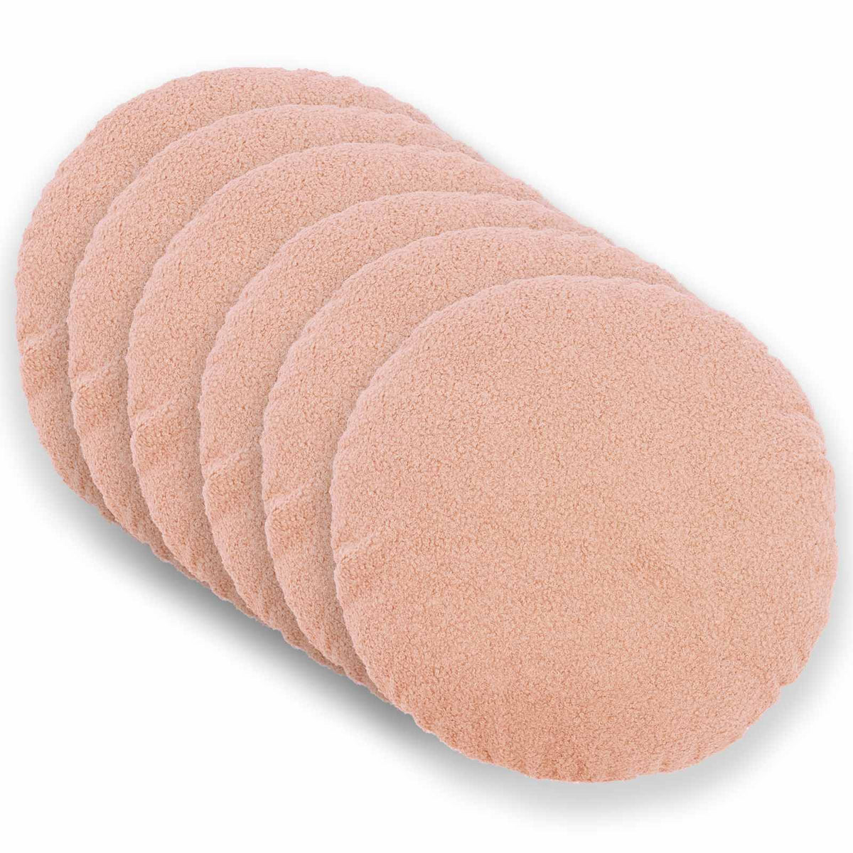 Presvlaka za jastuk 6 pcs HEERLEN Ružičasta Ø 40 cm Bouclé