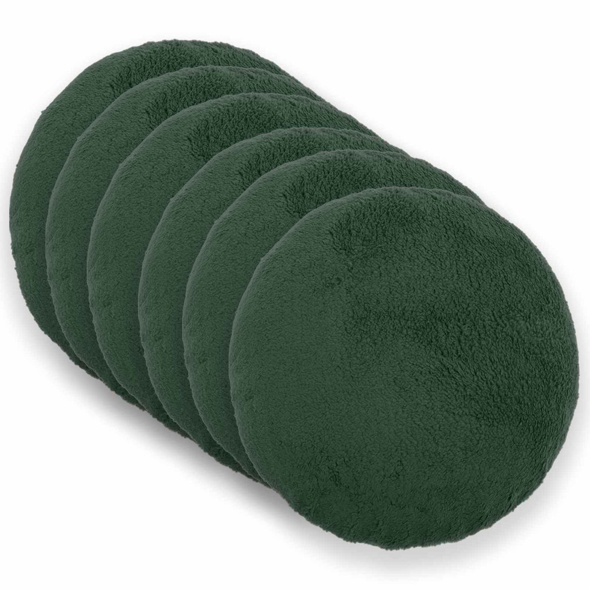 Presvlaka za jastuk 6 pcs HEERLEN Tamnozelena Ø 40 cm Bouclé