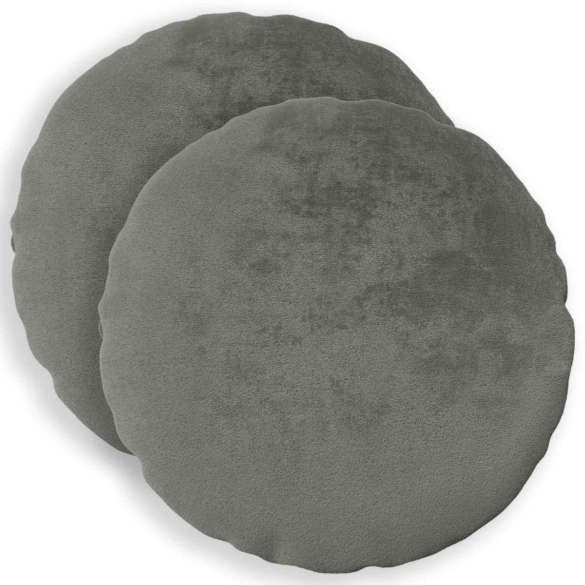 Presvlaka za jastuk 2 pcs HEERLEN Tamnosiva Ø 40 cm Flanel