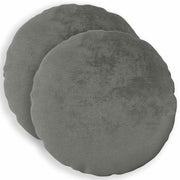 Presvlaka za jastuk 2 pcs HEERLEN Tamnosiva Ø 40 cm Flanel