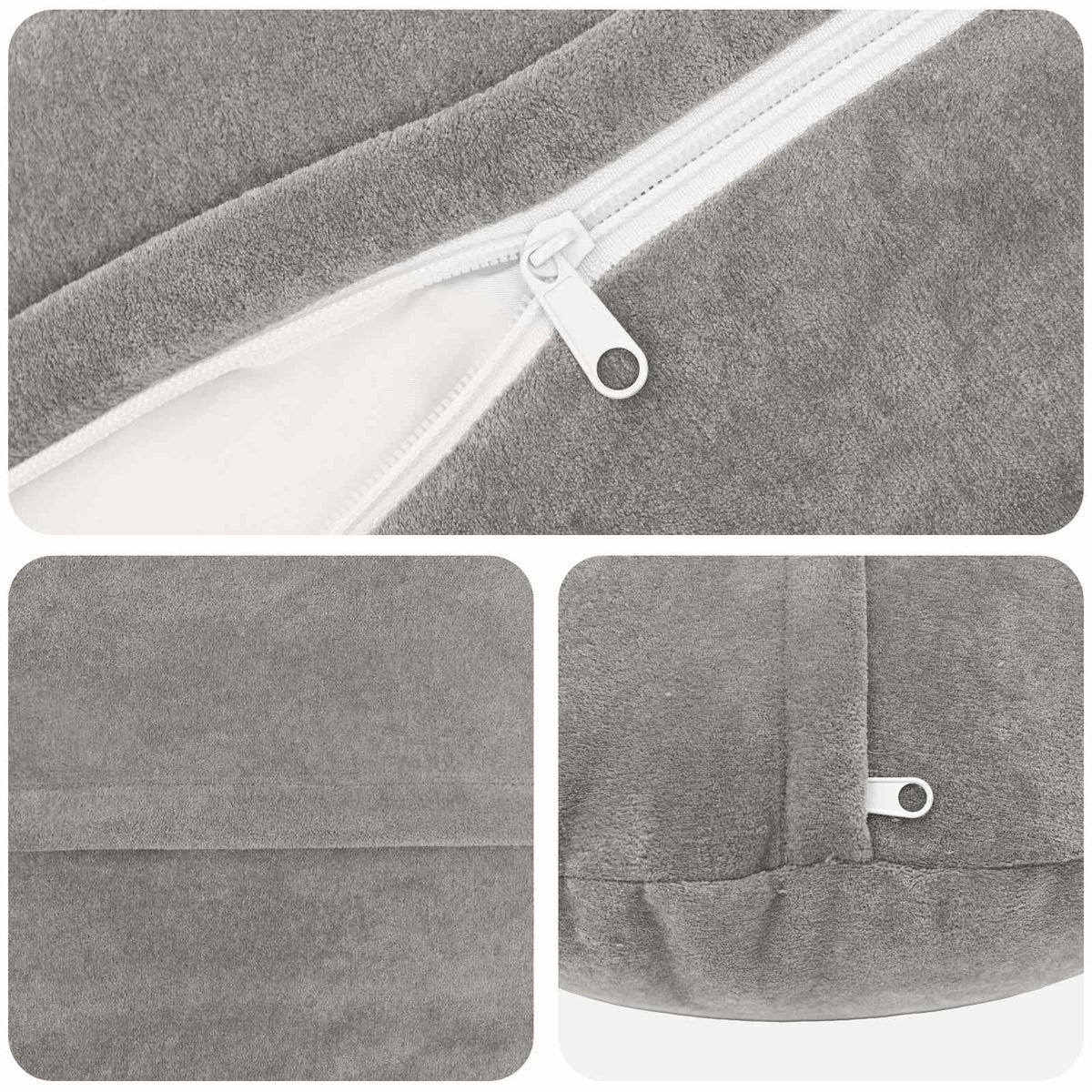Presvlaka za jastuk 6 pcs HEERLEN Svjetlosiva Ø 50 cm