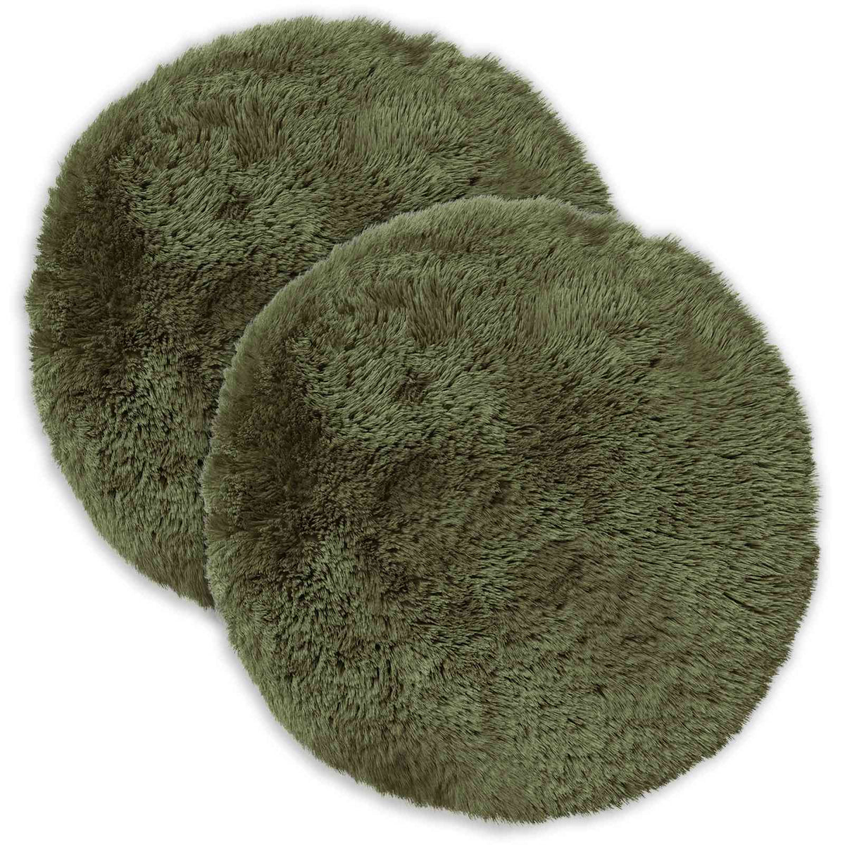 Presvlaka za jastuk 2 pcs HEERLEN Zelena Ø 50 cm PV flis