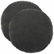 Presvlaka za jastuk 2 pcs HEERLEN Tamnosiva Ø 60 cm Bouclé