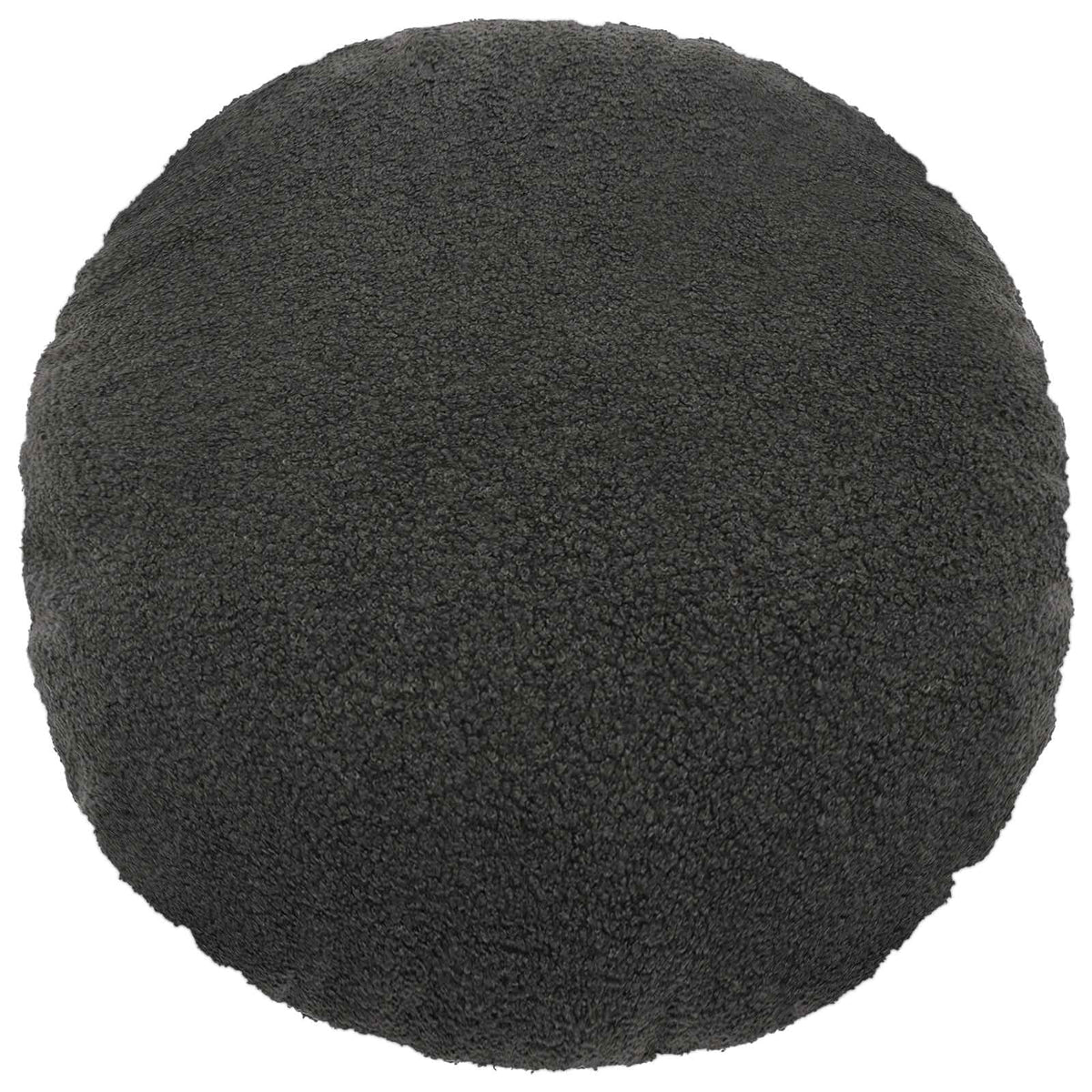 Presvlaka za jastuk 2 pcs HEERLEN Tamnosiva Ø 60 cm Bouclé