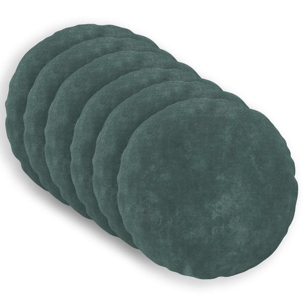 Presvlaka za jastuk 6 pcs HEERLEN Morska plava Ø 60 cm
