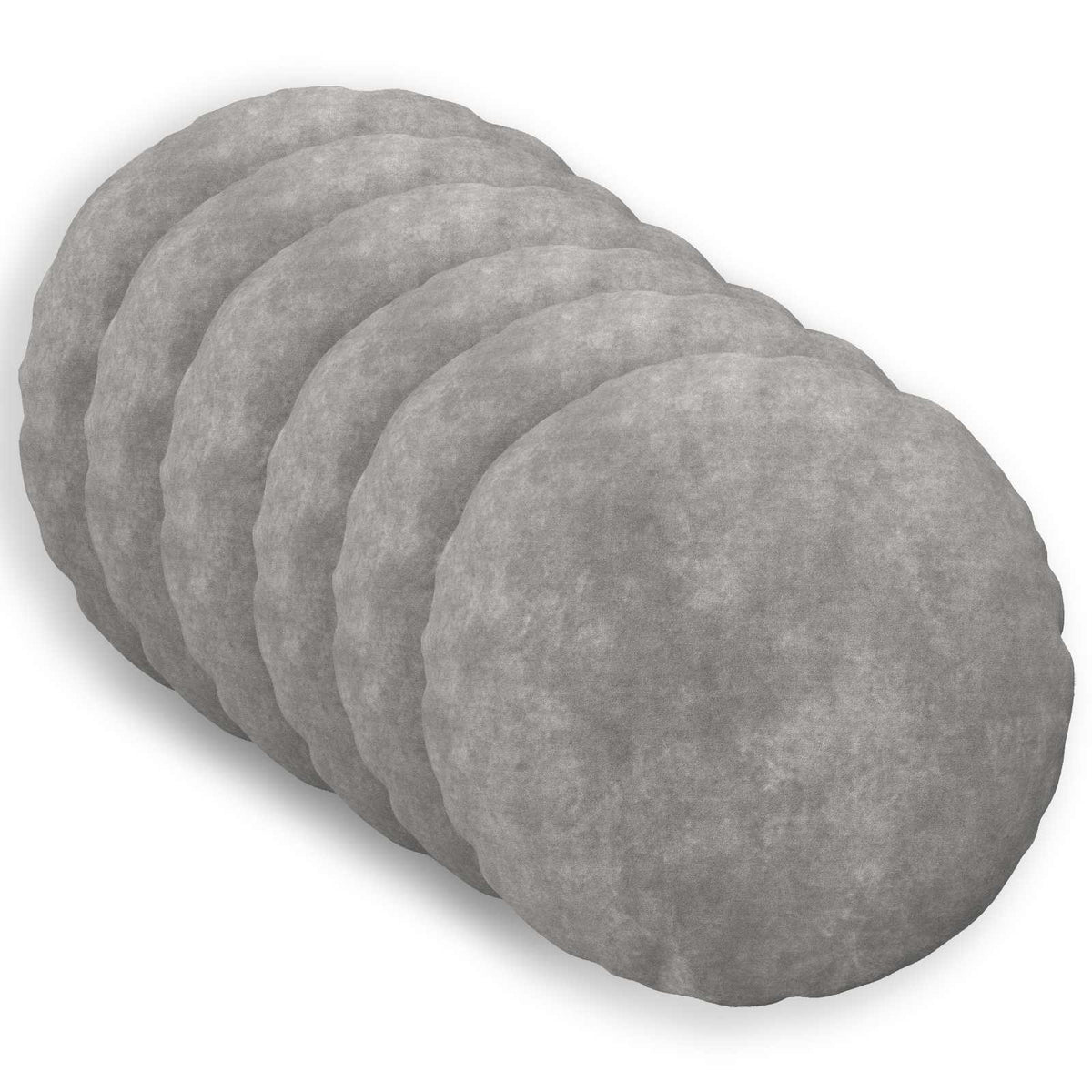 Presvlaka za jastuk 6 pcs HEERLEN Svjetlosiva Ø 60 cm