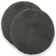 Presvlaka za jastuk 2 pcs HEERLEN Tamnosiva Ø 60 cm Bouclé