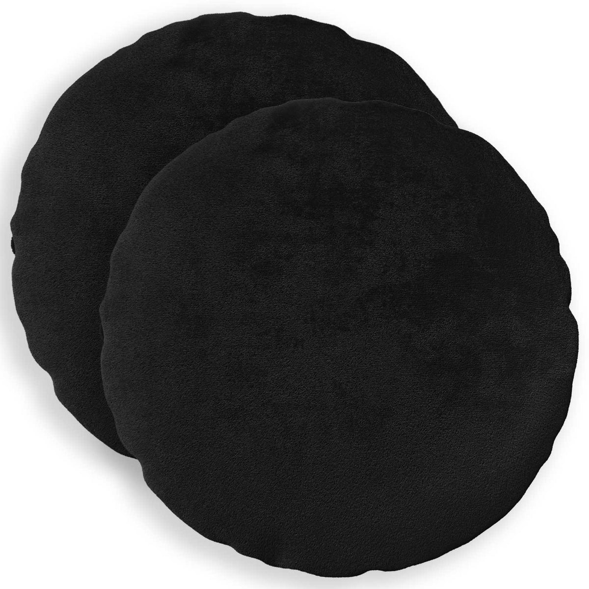 Presvlaka za jastuk 2 pcs HEERLEN Crna Ø 60 cm Flanel