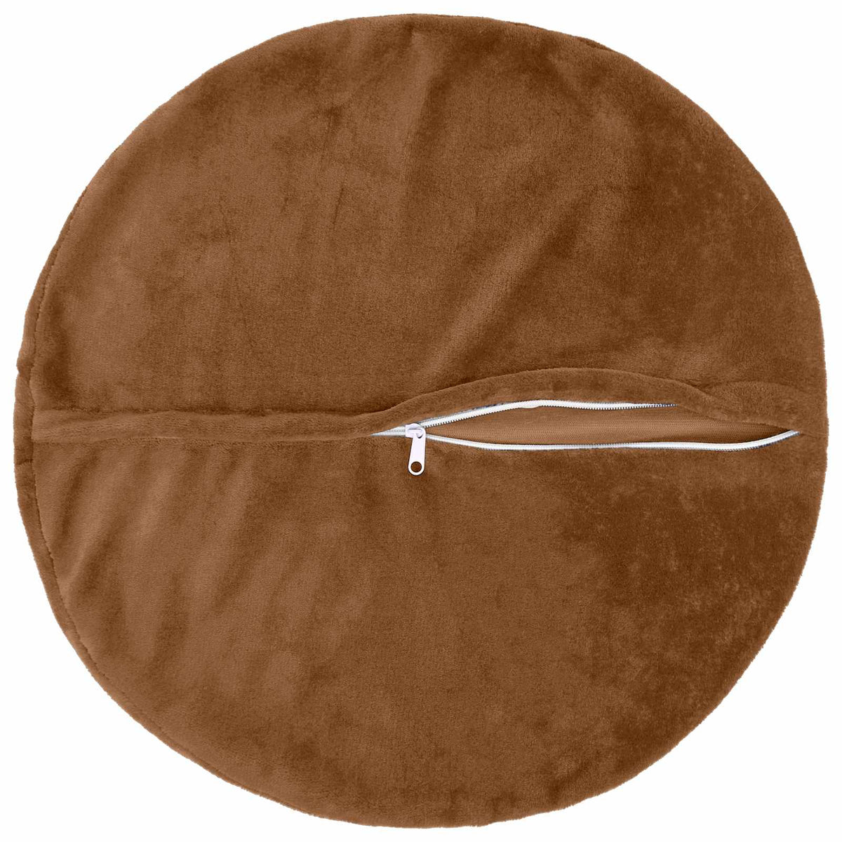 Presvlaka za jastuk 6 pcs HEERLEN Svijetlosmeđa Ø 60 cm Flanel