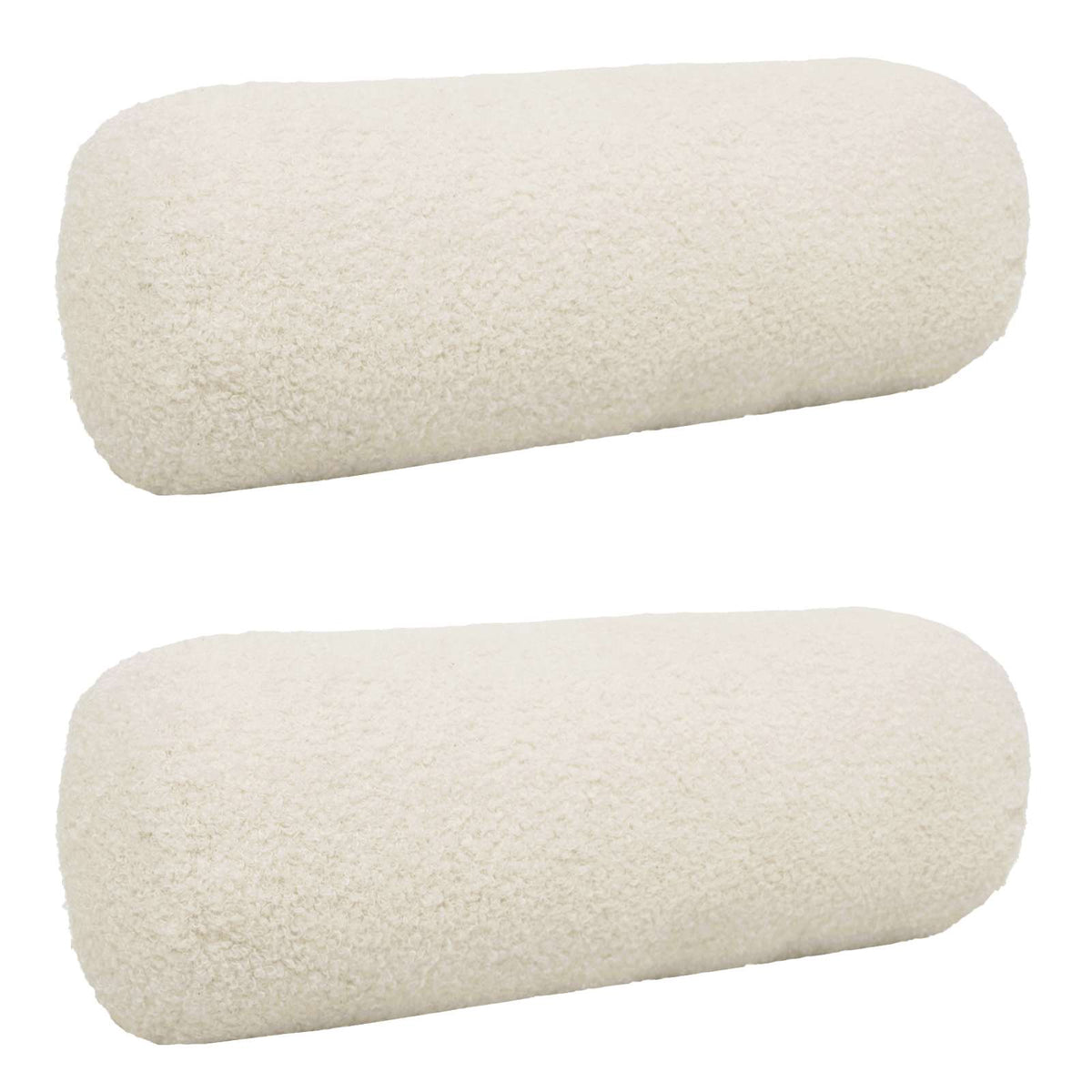 Presvlaka za jastuk 2 pcs HEERLEN Krem Ø 15 x 40 cm Bouclé