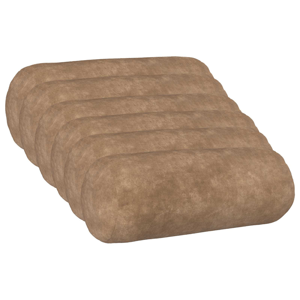 Presvlaka za jastuk 6 pcs HEERLEN Sivosmeđa Ø 15 x 40 cm