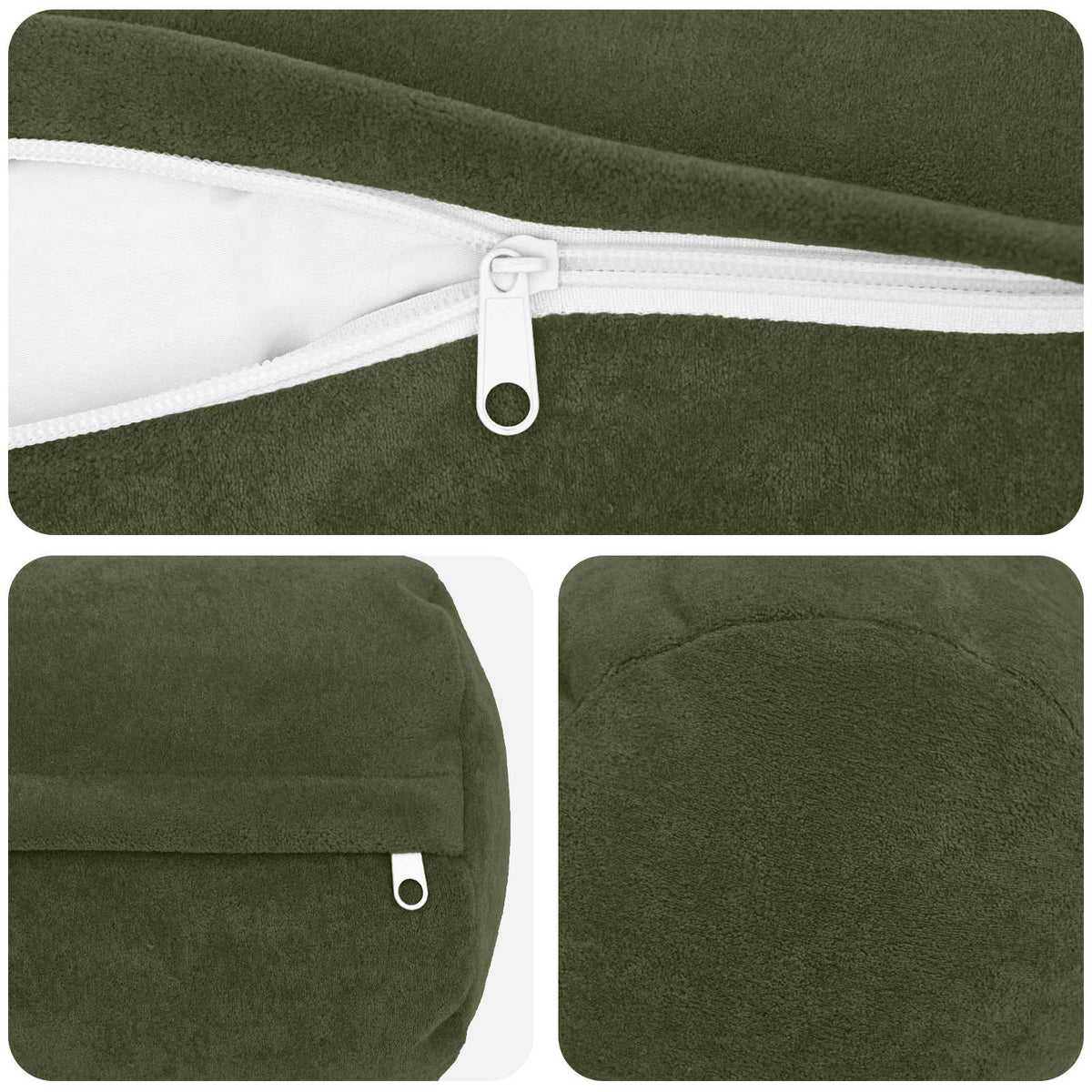 Presvlaka za jastuk 6 pcs HEERLEN Zelena Ø 15 x 40 cm