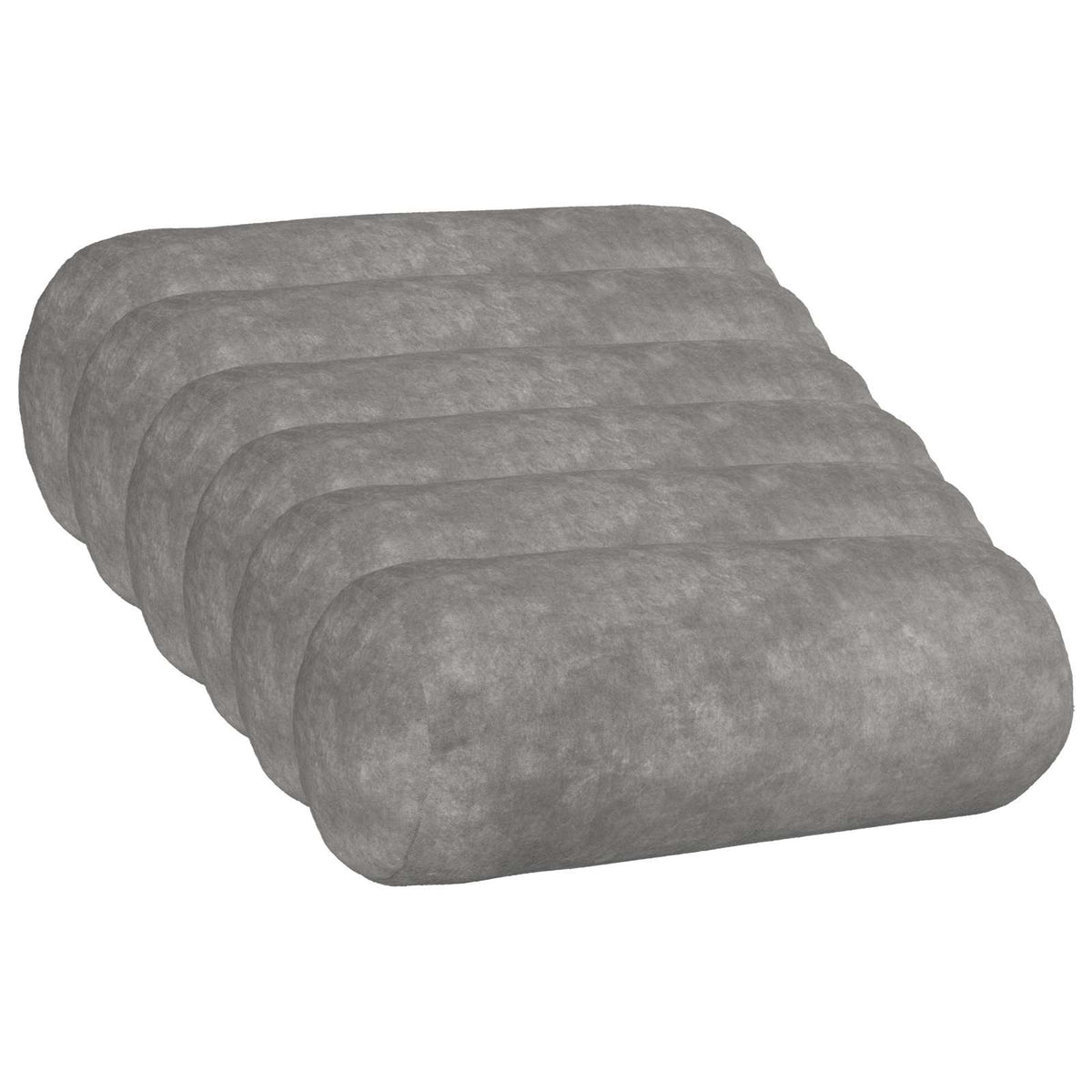Presvlaka za jastuk 6 pcs HEERLEN Svjetlosiva Ø 15 x 40 cm