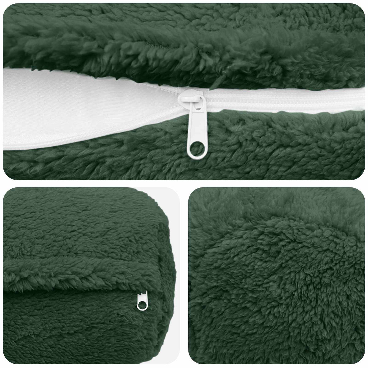 Presvlaka za jastuk 6 pcs HEERLEN Tamnozelena Ø 15 x 40 cm