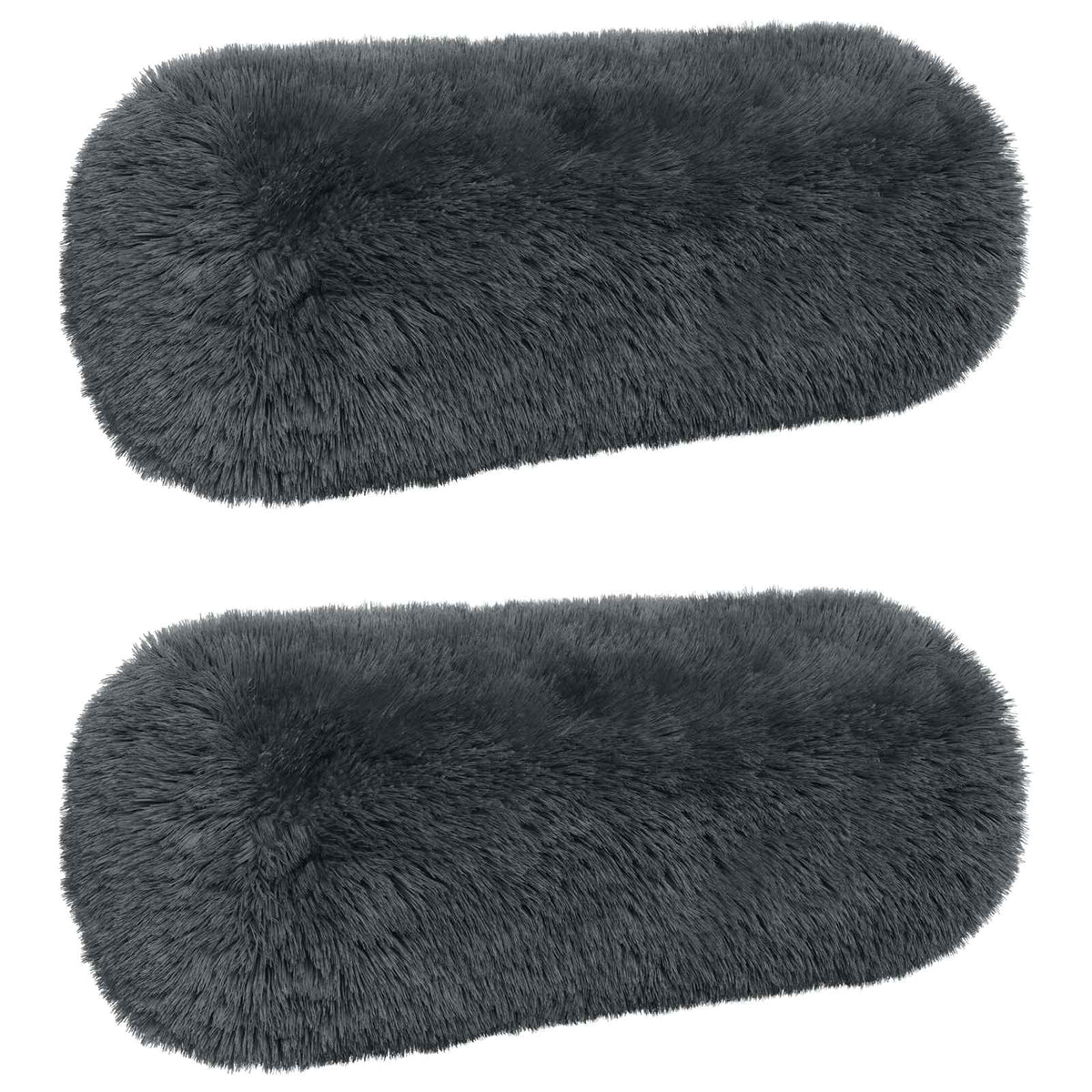 Presvlaka za jastuk 2 pcs HEERLEN Antracit Ø 15 x 40 cm PV flis
