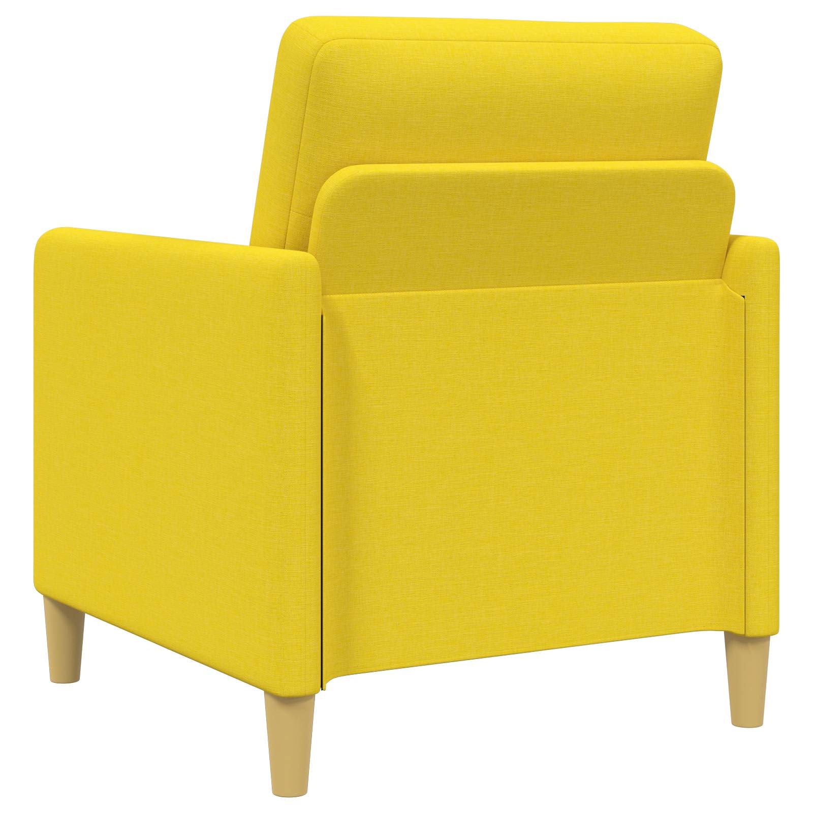 Set sofe s pohranom 2 pcs Svijetlo žuta Poliester