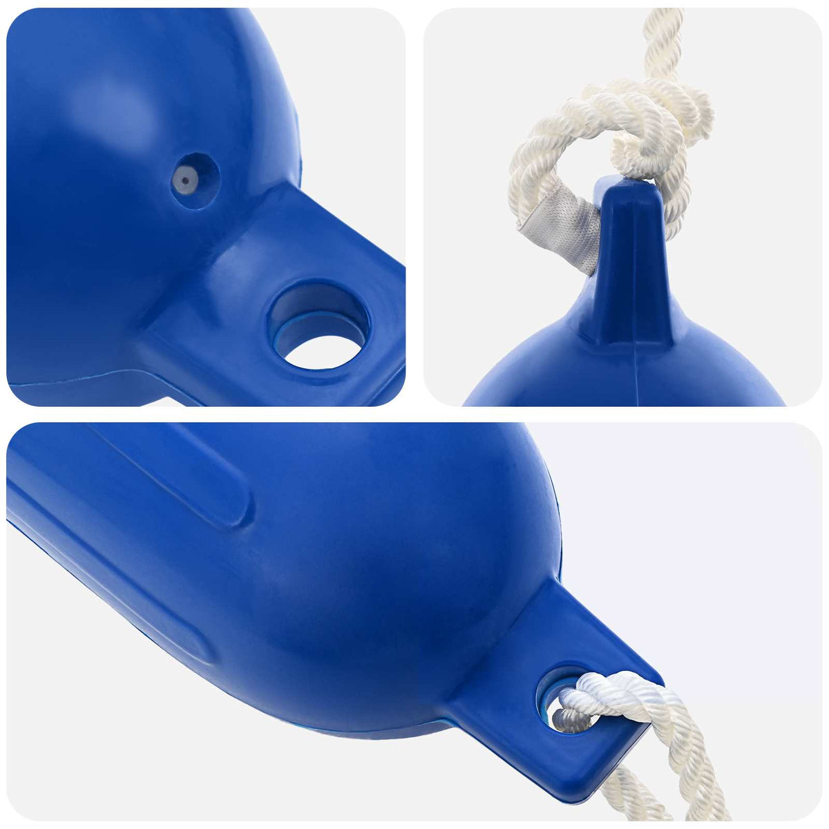 Odbojnici za čamce 2 kom. Ø 14 x 50 cm Plava PVC