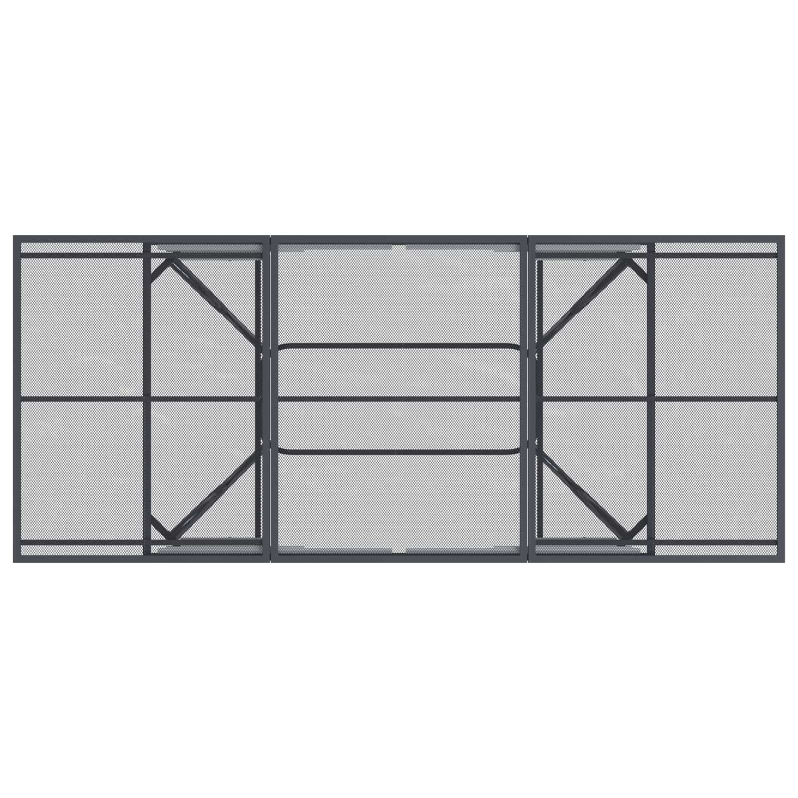 Produživi Mrežasti Stol za Jelo Antracit 212 x 90 x 76 cm Čelik