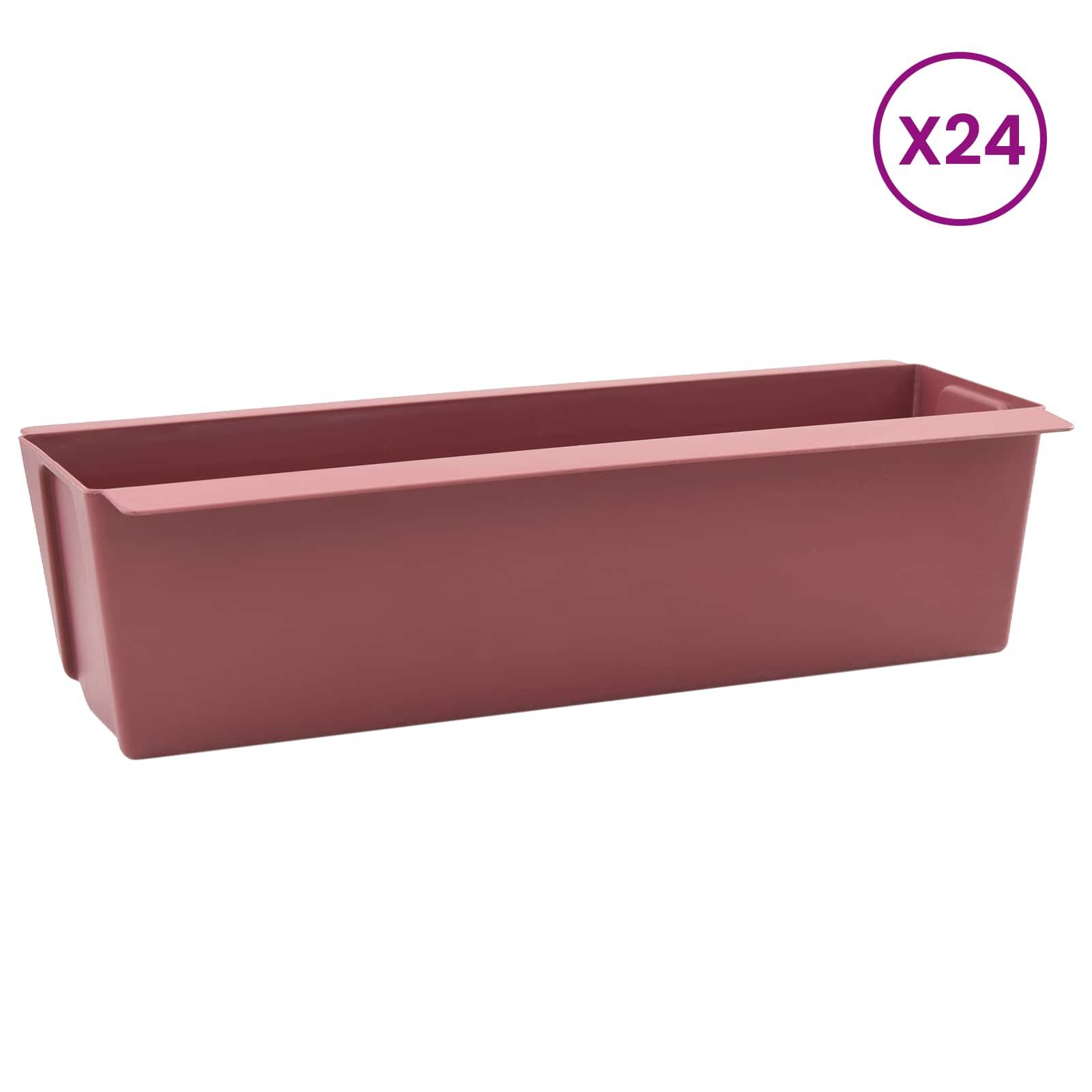 Kutije za cvijeće za Euro palete 24 pcs Smeđa