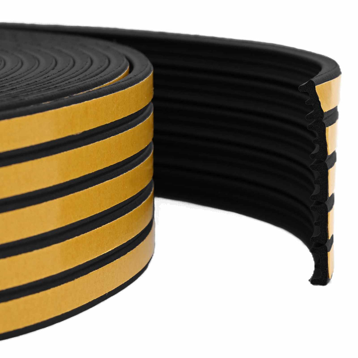 Samoljepiva brtvila za prozore Crna 15 x 8 mm 50 m EPDM pjena