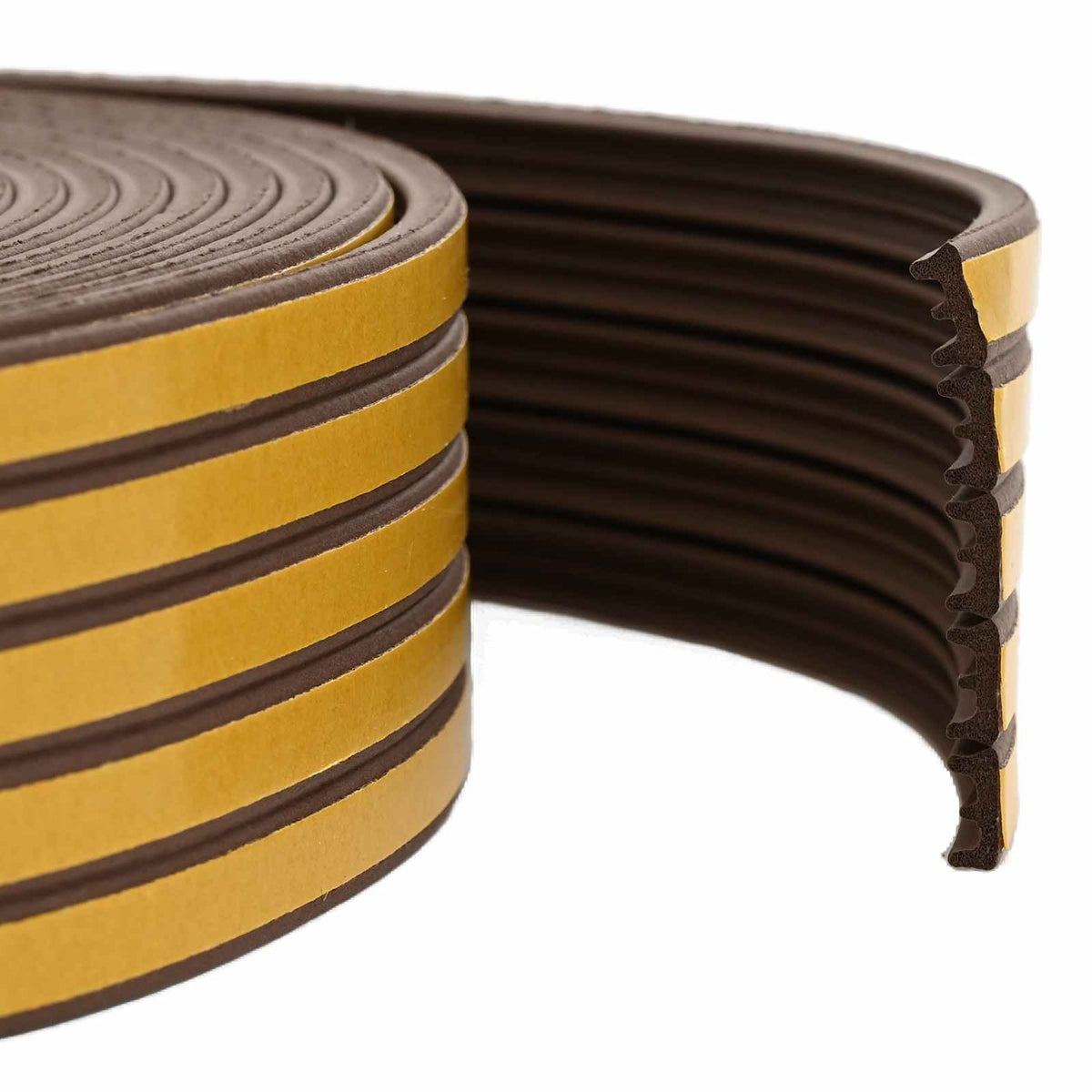 Samoljepiva brtvila za prozore Smeđa 15 x 8 mm 25 m EPDM pjena