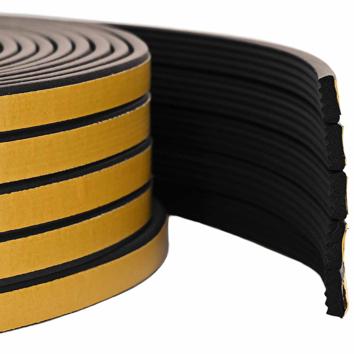 Samoljepiva brtvila za prozore Crna 15 x 8 mm 50 m EPDM pjena