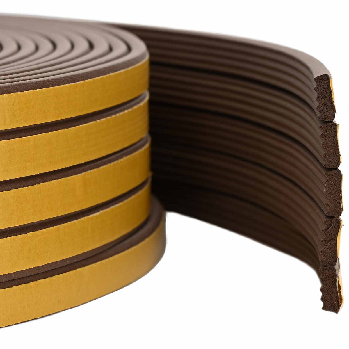 Samoljepiva brtvila za prozore Smeđa 15 x 8 mm 25 m EPDM pjena