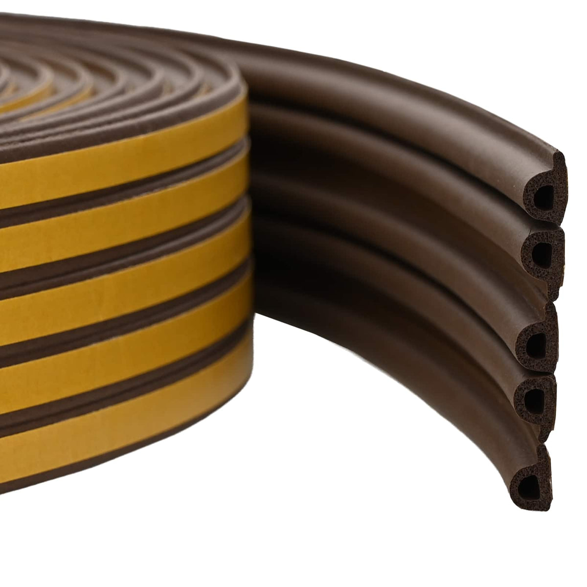 Samoljepiva brtvila za prozore Smeđa 9 x 6 mm 50 m EPDM pjena