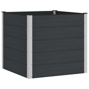 Povišena vrtna gredica Crna 100 x 100 x 91 cm