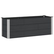 Povišena vrtna gredica Crna 150 x 50 x 54 cm