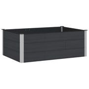 Povišena vrtna gredica Crna 150 x 100 x 54 cm