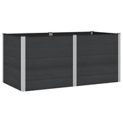 Povišena vrtna gredica Crna 200 x 100 x 91 cm