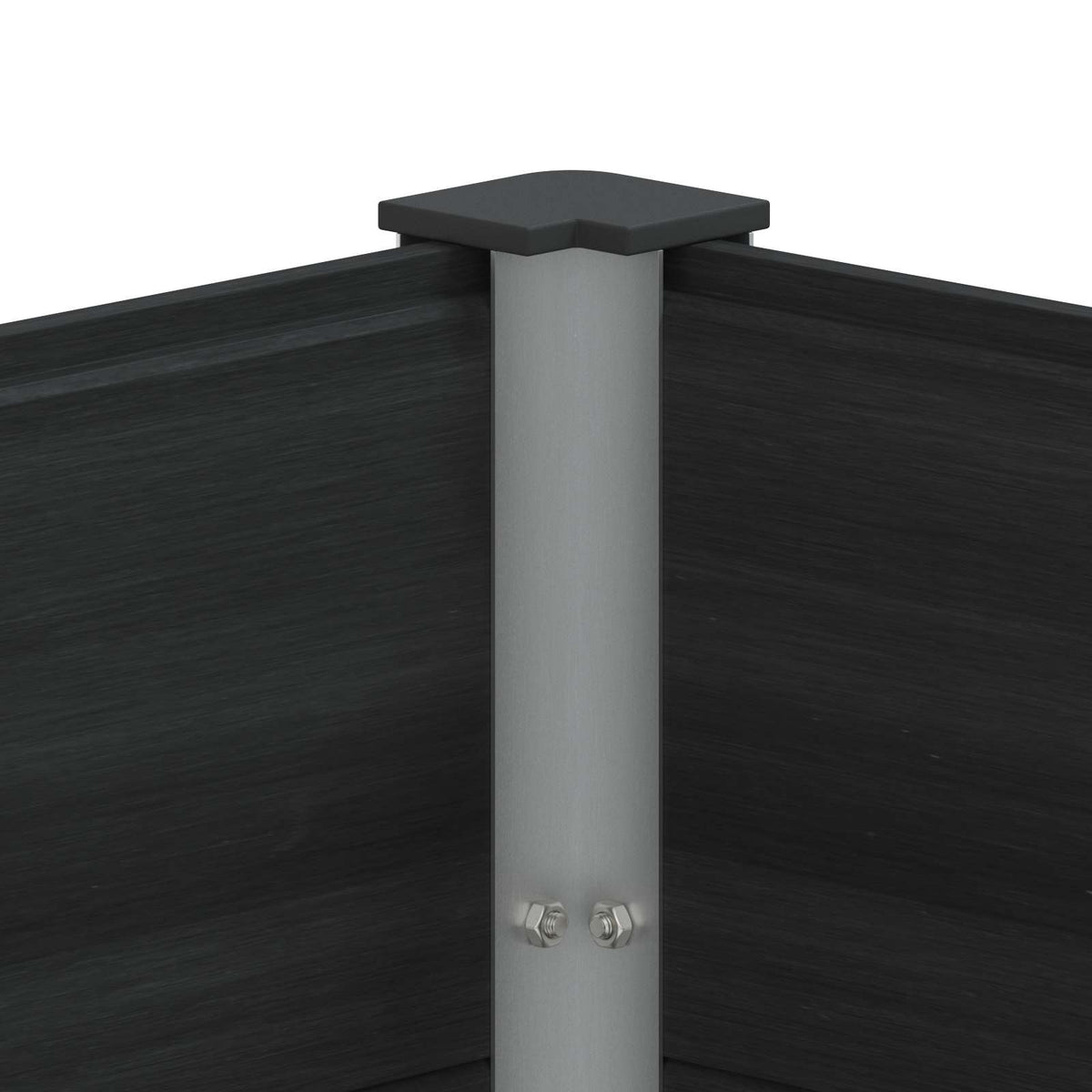 Povišena vrtna gredica Crna 250 x 100 x 54 cm
