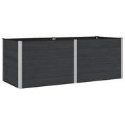 Povišena vrtna gredica Crna 250 x 100 x 91 cm